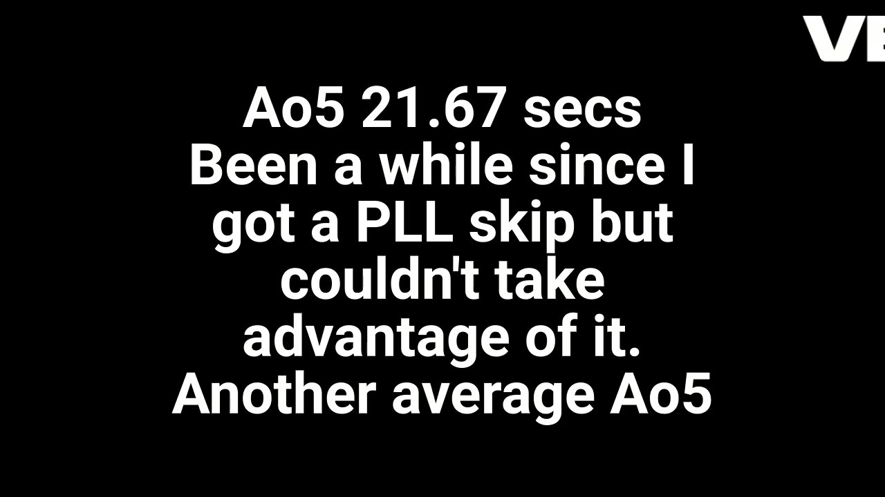 Uncle Solves Rubik's Day 7: 11 Apr 2025 Ao5 21.67 secs