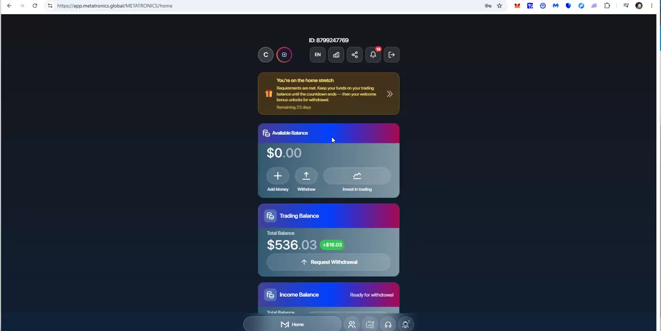 Metatronics - Ai Trading Platform - Take Advantage of the Flexibility - It's Still Early