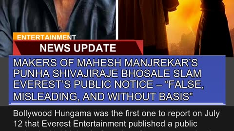 Makers of Mahesh Manjrekars Punha Shivajiraje Bho