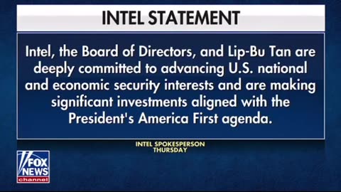 Intel CEO response to President Trump‘s demands to resign