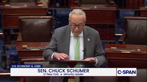 SEN. SCHUMER: "Donald Trump has steered our economy straight into an iceberg.