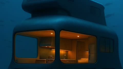 Living Deep Underwater in a Futuristic Camping Boat