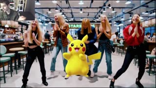Outtake #1,246 Of Pikachu The Pokemon Dancing With Women At A Starbucks Store Fake Funny Video