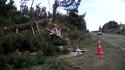 Thousands without power as storm hits New Zealand, wrecks bridge