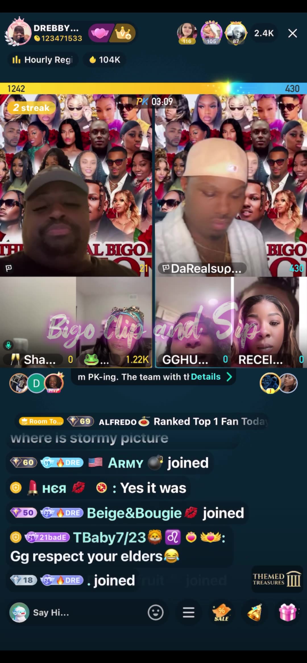 Team PK TomiKay Supa DreBaby Shaela 21 ft GG vs Precious 8/21/25 #bigoclipandsip