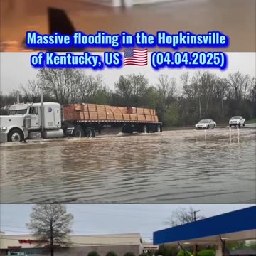 🚨Massive flooding in the Hopkinsville of Kentucky, US 🇺🇲 (04.04.2025)