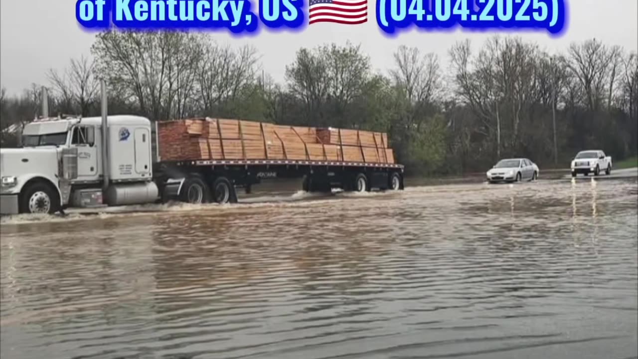 🚨Massive flooding in the Hopkinsville of Kentucky, US 🇺🇲 (04.04.2025)