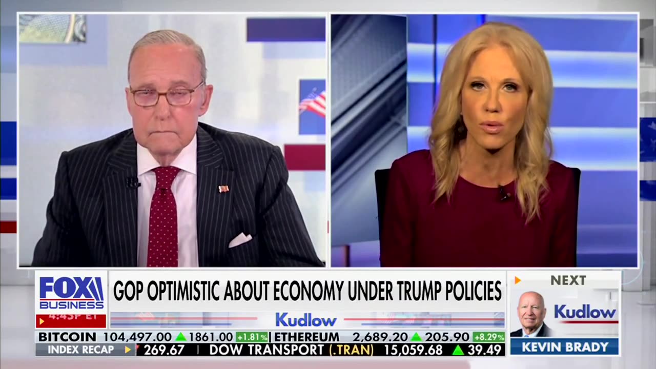 Kellyanne Conway Delivers Message To 'Free Market Friends'
