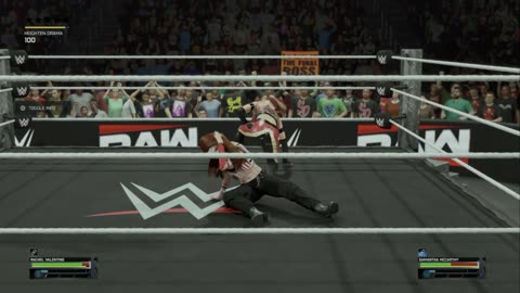 wwe 2k25 167 universe Rachel Valentine VS Samantha Mccarthy