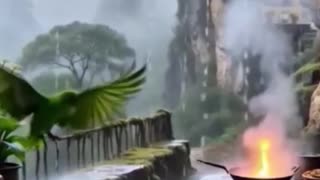 Rainy Cave Resort Vacation .