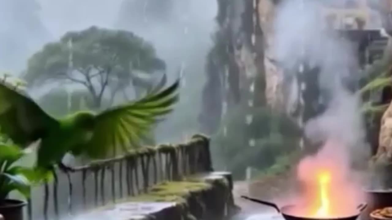 Rainy Cave Resort Vacation .