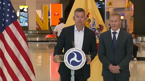 Sean Duffy press conference celebrating the reopening of Runway 4L-22R ahead of schedule - June 2, 2025