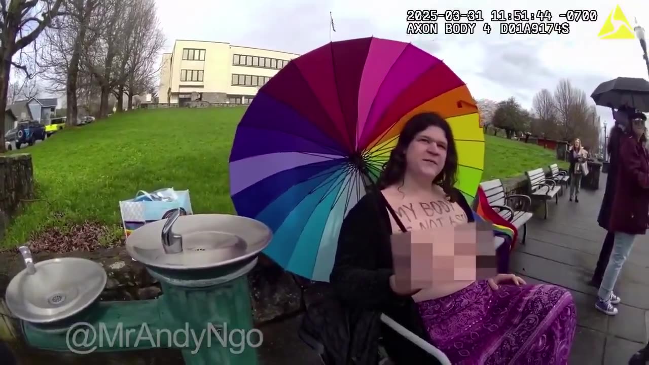 TRÄNZ activist goes TOPLESS near PRESCHOOL