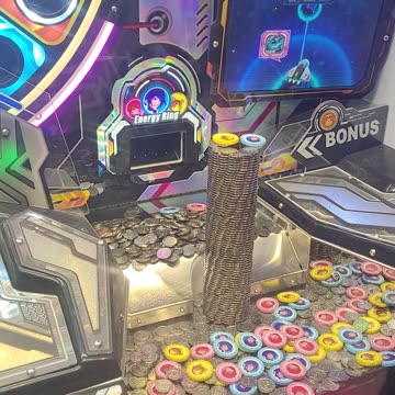 Galaxy Hunter coin pusher 900 coin tower bonus unlocked