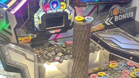 Galaxy Hunter coin pusher 900 coin tower bonus unlocked
