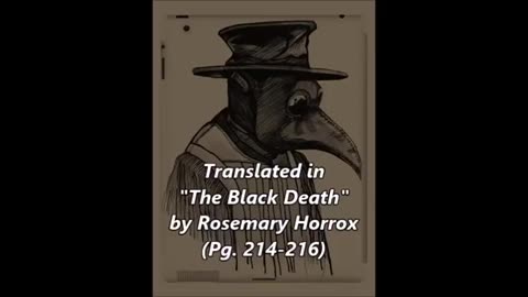 The Black Death: Confessions of Jews Who Were Found Guilty of Well Poisoning (1348)