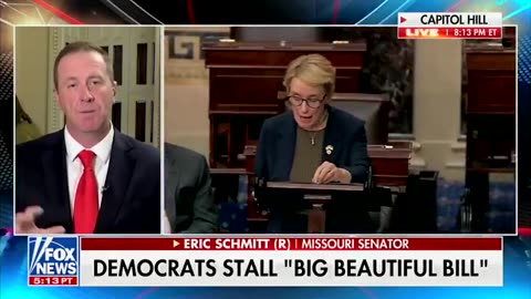 Sen. Eric Schmitt: “We got this Big Beautiful Bill we want to get on his Big Beautiful Desk.”