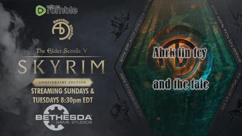 Our quest to 100 follows | Skyrim AE in 2K | Every Sunday & Tuesday 8:30pm EDT