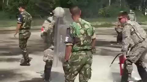 Must Watch: Riot training in the army