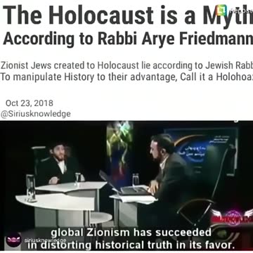 rabbi arye friedman the Holocaust is a myth