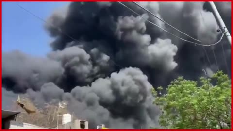 Greater Noida: Massive Fire Erupts in Cooler Manufacturing Factory