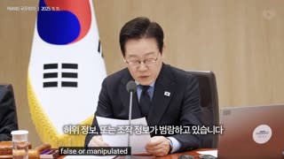 South Korea's President tells police and civil officials that hate speech and misinformation