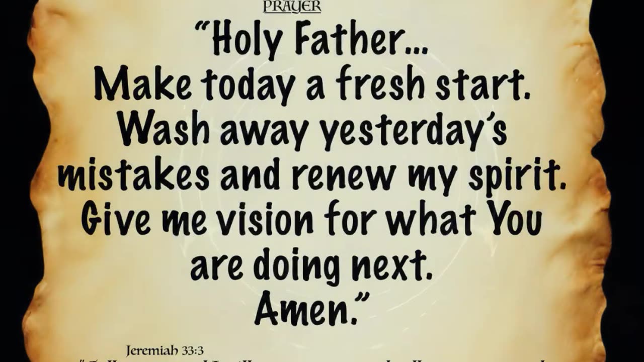 Prayer for a New Beginning | God Make This a Fresh Start