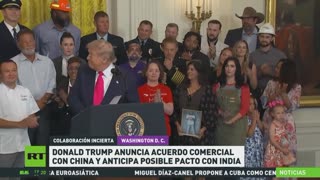 Trump anuncia acuerdo con China y promete otro con India