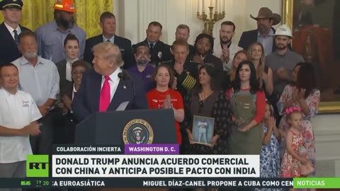 Trump anuncia acuerdo con China y promete otro con India
