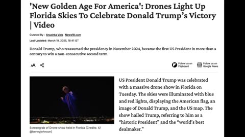 IDOL WORSHIP INSANITY! MAGA PUTS ON A TRUMP DRONE SHOW & IT WAS CRINGIER THAN IT SOUNDS!