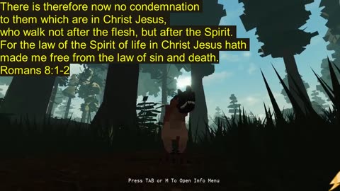 Dinosaur Bible Verse of Awesomeness Romans 8 1 2