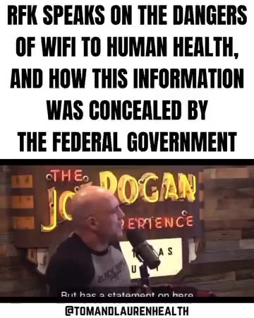 RFK SPEAKS ON THE DANGERS OF WIFI TO HUMAN HEALTH