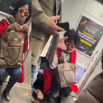 Black woman on subway verbally harasses Hispanic passenger sitting next to her