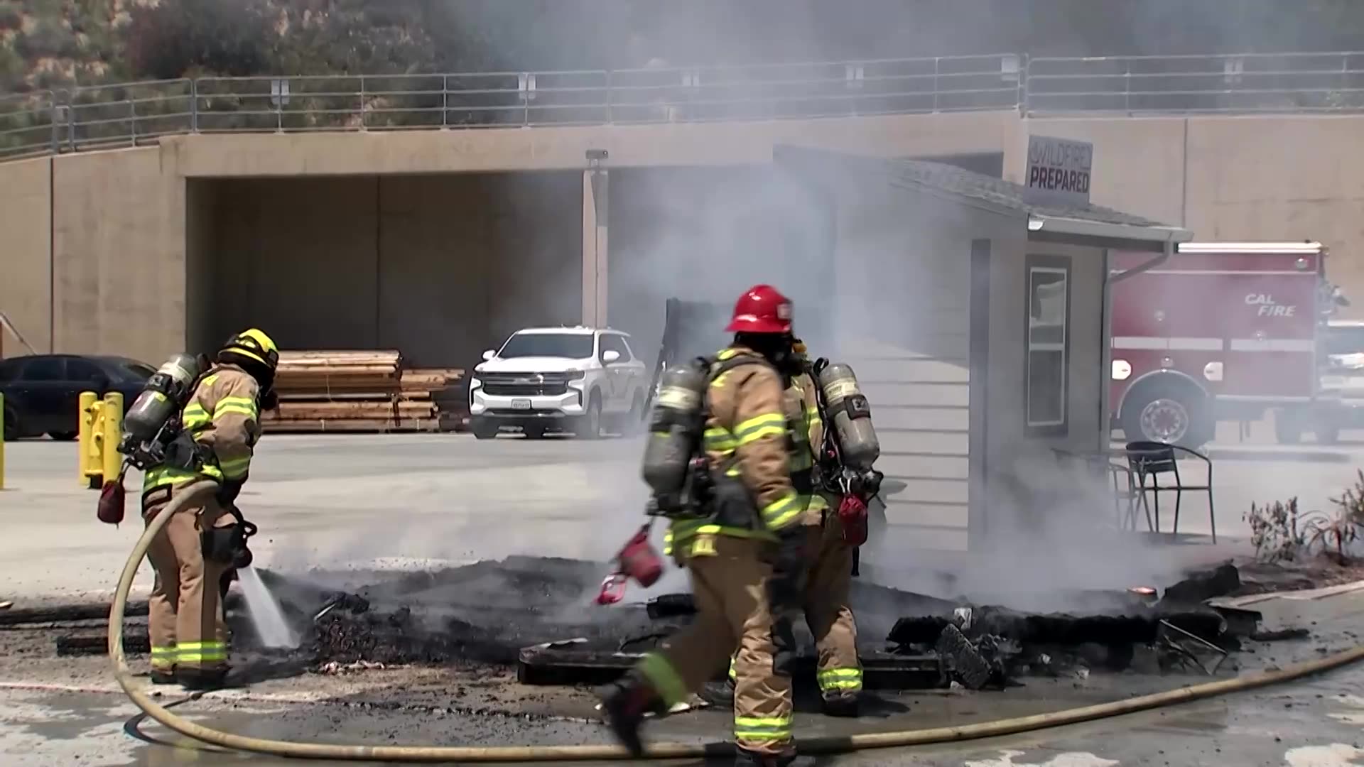 California firefighters torch demo homes to show fire season safety
