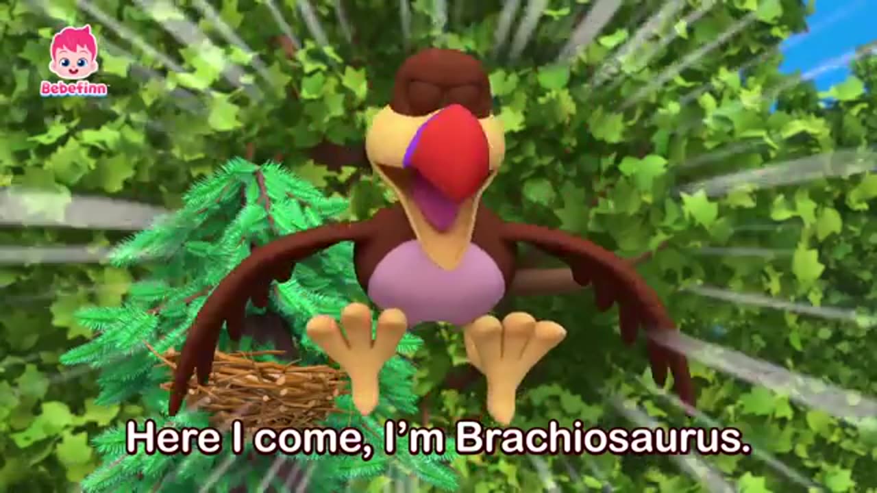 Brachiosaurus- Nursery Rhymes for kids with Cartoon