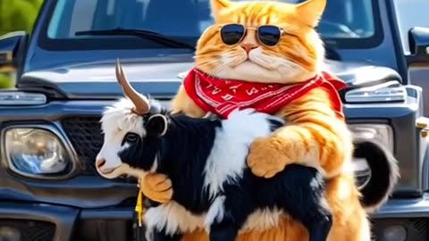 🚗🍔 SUPERCAT GOES WILD! Driving, Cooking, Eating & Drinking Like a BOSS! 😼🔥 | Viral Comedy Short