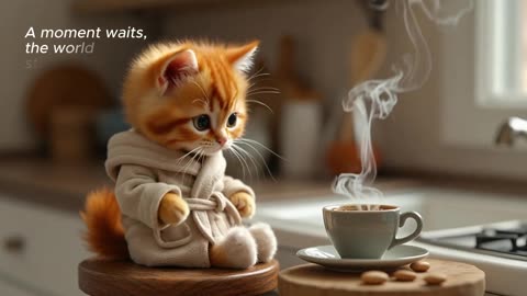 Tiny Cat Morning Ritual Coffee_ 🐱