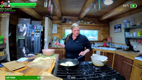 🟢Rainy Day LOG CABIN Homestead Baking | Isolated Village ALASKA Farmstead !Isolated Village | !Real