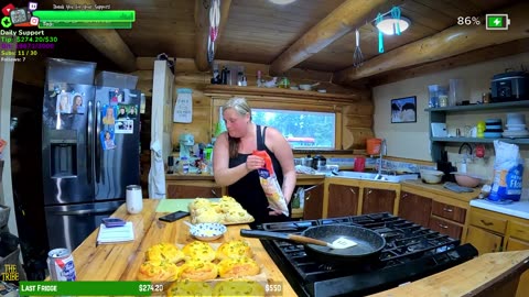 🟢Rainy Day LOG CABIN Homestead Baking | Isolated Village ALASKA Farmstead !Isolated Village | !Real