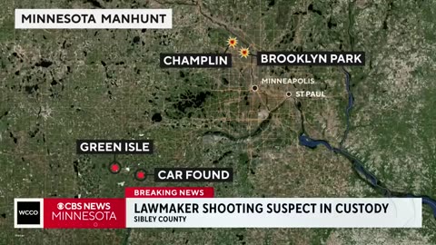 Suspect taken into custody in lawmaker shootings in Minnesota