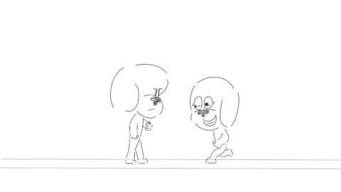 Lacy not amused animation in work