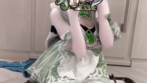 Genshin Nahida Cosplay | White Tights & Elegant Style