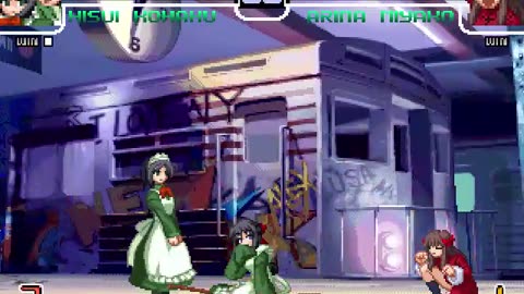 Hisui, Kohaku, and Mech Hisui (Me) vs Miyako Arima match #2