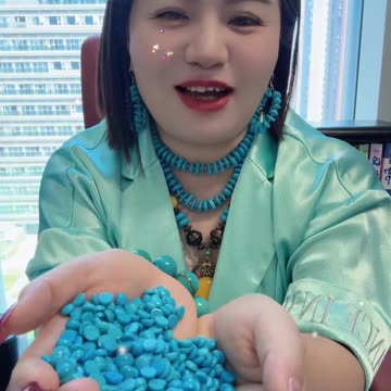 250605-5 Sleeping Beauty Turquoise Cabochon: Dancing Deep-Sea Aurora on Fingertips