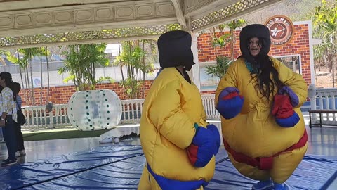 Fun in Sumo boxing.