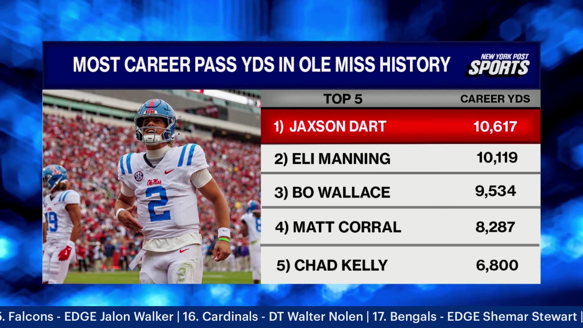 Giants trade back into the first round to snag QB Jaxson Dart