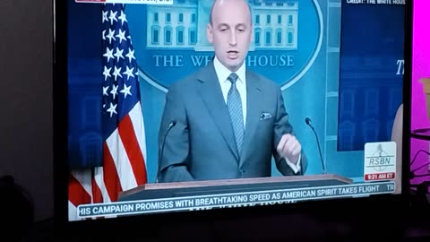 Press Briefing with Stephen Miller short