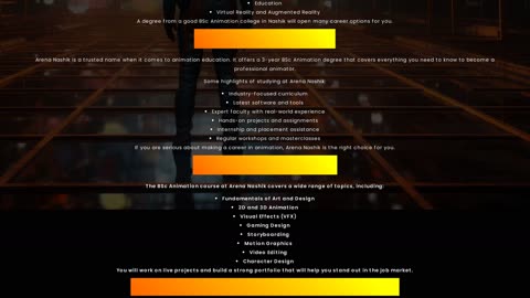 BSc Animation Colleges in Nashik