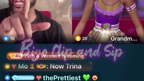 TrinaB don't like MessyCaller being cool w/TomiKay or Princejay 7/24/25 #bigoclipandsip