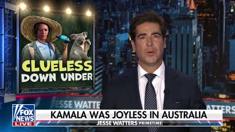 Unemployed Kamala Harris went downunder and still cant form a sentence